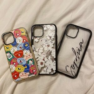 iPhone11 Pro Casetify Case Hello Kitty Magnolia Flowers Sophia name case